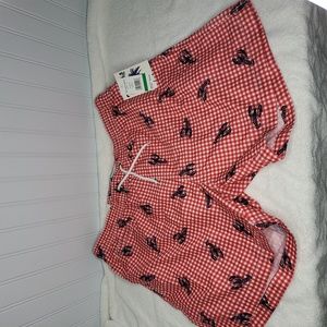Trunks swim Co gingham lobster swim trunks
